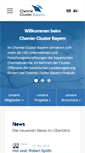 Mobile Screenshot of chemiecluster-bayern.de
